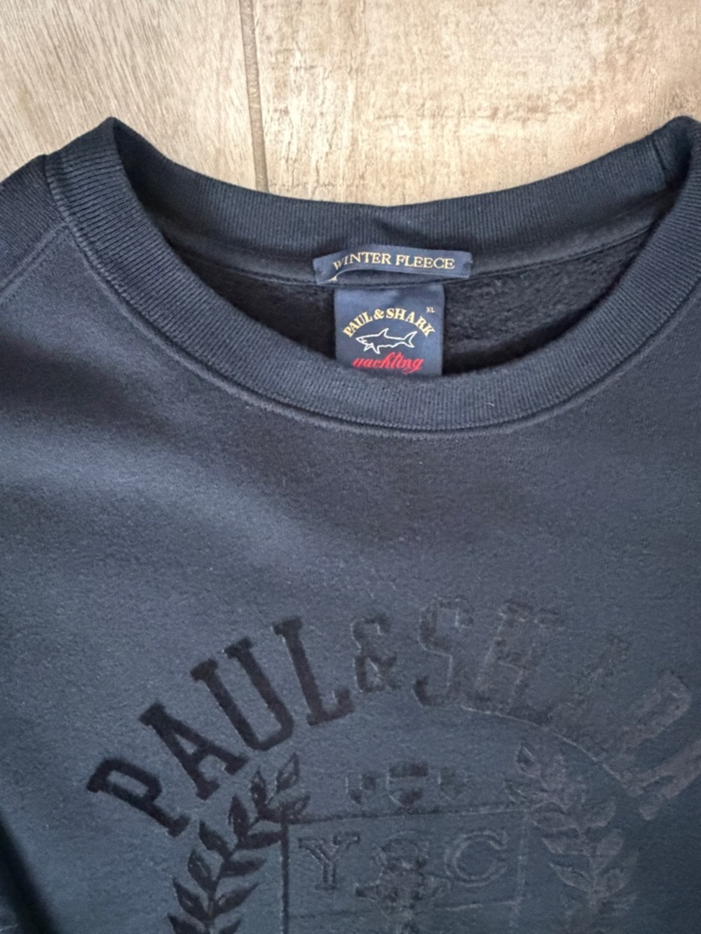 Paul & Shark Men’s Fleece Sweatshirt with Velvet Logo - Picture 2 of 4